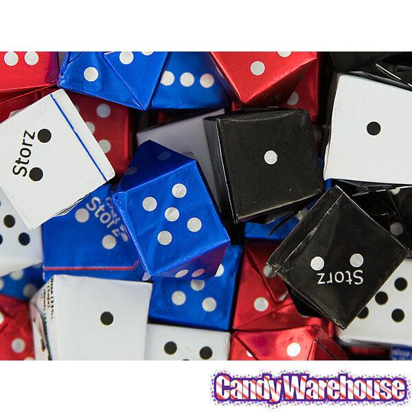 Foiled Chocolate Dice Candy: 145-Piece Tub - Candy Warehouse