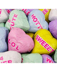 Foiled Conversation Milk Chocolate Candy Hearts: 4LB Bag