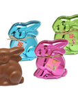 Foiled Milk Chocolate 6-Ounce Easter Bunnies: 3-Piece Set - Candy Warehouse