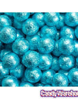 Foiled Milk Chocolate Balls - Caribbean Blue: 2LB Bag