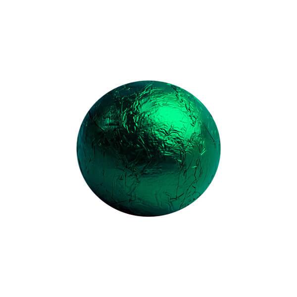 Foiled Milk Chocolate Balls - Green: 2LB Bag