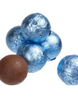 Foiled Milk Chocolate Balls - Light Blue: 2LB Bag - Candy Warehouse