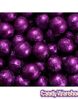 Foiled Milk Chocolate Balls - Purple: 2LB Bag - Candy Warehouse