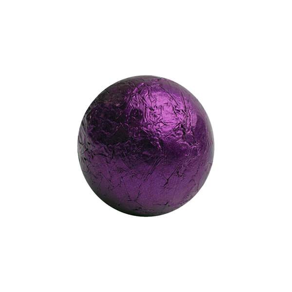 Foiled Milk Chocolate Balls - Purple: 2LB Bag