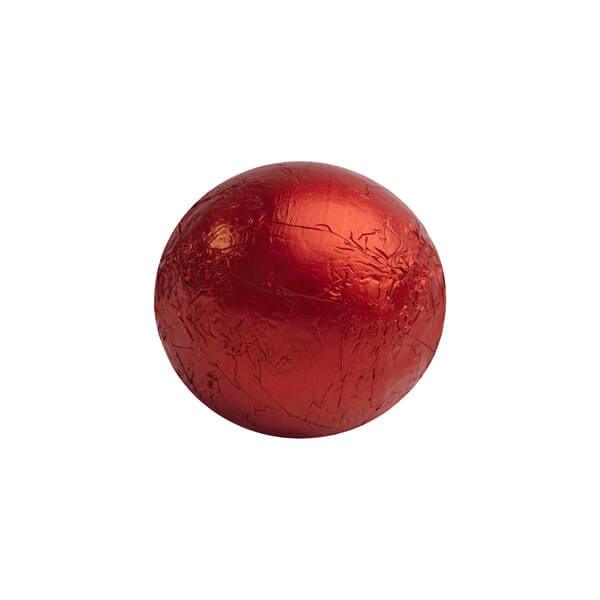 Foiled Milk Chocolate Balls - Red: 2LB Bag - Candy Warehouse