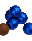 Foiled Milk Chocolate Balls - Royal Blue: 2LB Bag - Candy Warehouse