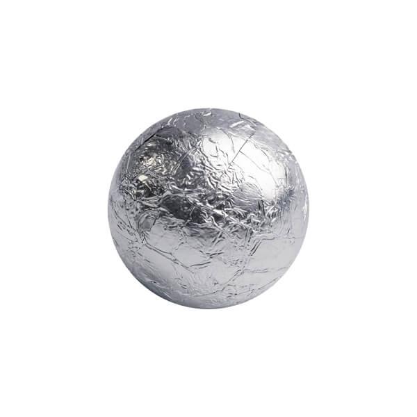 Foiled Milk Chocolate Balls - Silver: 2LB Bag