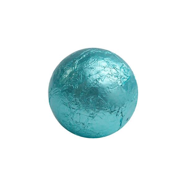 Foiled Milk Chocolate Balls - Tiffany Blue: 2LB Bag