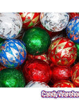 Foiled Milk Chocolate Christmas Ornaments: 2LB Bag