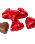 Foiled Milk Chocolate Hearts - Red: 2LB Bag