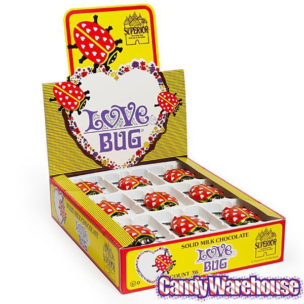 Foiled Milk Chocolate Lady Bugs: 36-Piece Display - Candy Warehouse