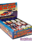 Foiled Milk Chocolate Race Cars: 36-Piece Display