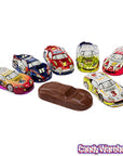 Foiled Milk Chocolate Race Cars: 36-Piece Display