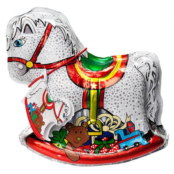 Foiled Milk Chocolate Rocking Horse - Candy Warehouse