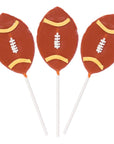 Football Hard Candy Lollipops: 12-Piece Pack