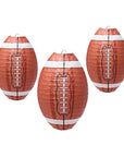 Football Paper Lanterns: Set of 3 - Candy Warehouse