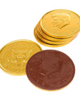 Fort Knox Gold Foiled Milk Chocolate 5-Inch Medallions: 12-Piece Box