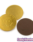 Fort Knox Gold Foiled Milk Chocolate US Dollar Medallions: 30-Piece Box