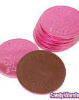 Fort Knox It's a Girl Foiled Milk Chocolate 4-Inch Medallions: 20-Piece Box - Candy Warehouse