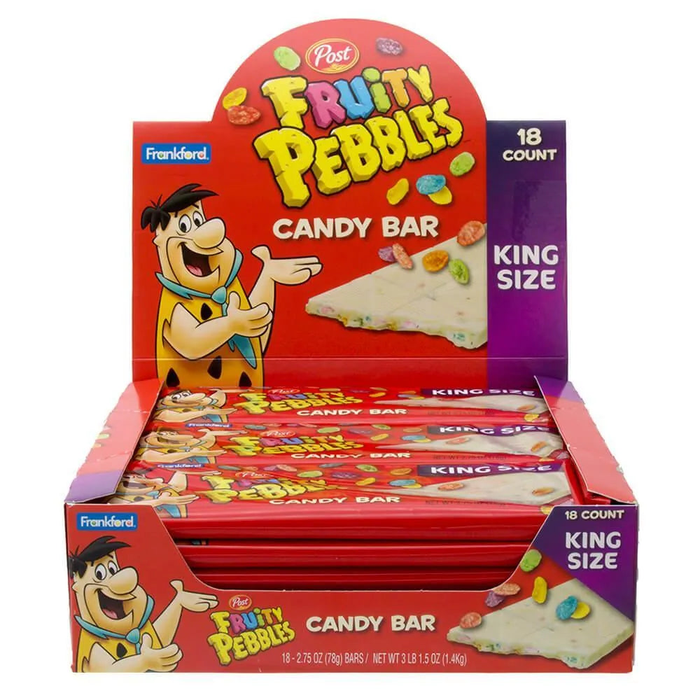 Fruity Pebbles King Size Candy Bar: 18-Piece Box – Candy Warehouse