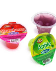 Fruzel Assorted Natural Fruit Jelly Candy Cups: 36-Piece Jar