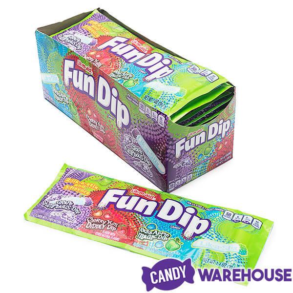 Fun Dip Candy Packs - Large: 24-Piece Box - Candy Warehouse