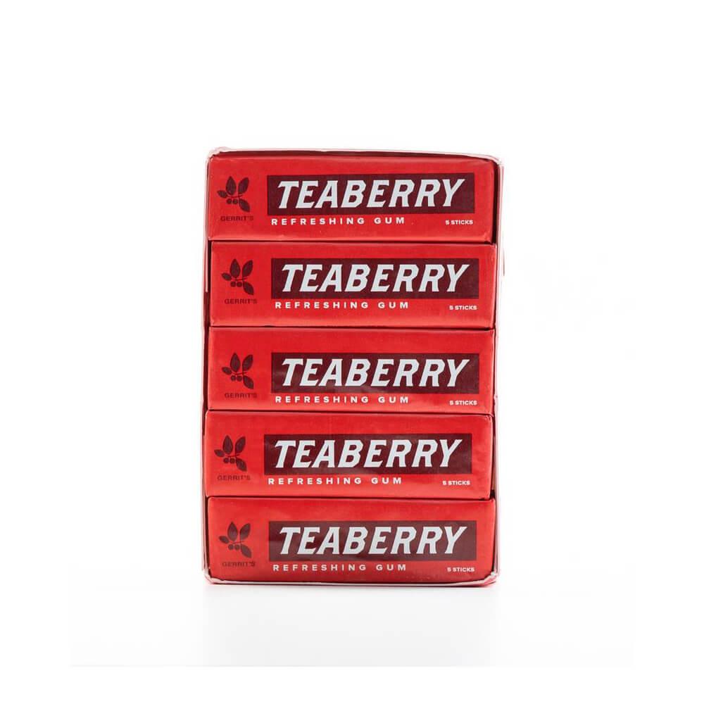 Gerrit's Teaberry Gum Packs: 20-Piece Box - Candy Warehouse