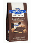 Ghirardelli Dark Chocolate Squares with Caramel Filling 5-Ounce Bags: 6-Piece Box