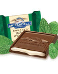 Ghirardelli Dark Chocolate with Mint Filling Squares: 50-Piece Box