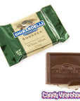 Ghirardelli Dark Chocolate with Mint Filling Squares: 50-Piece Box