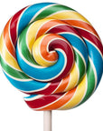 Giant 10-Ounce Rainbow Swirl Lollipop in Gift Box - Candy Warehouse