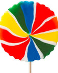 Giant 9-Inch Psychedelic Rainbow Swirl Lollipop