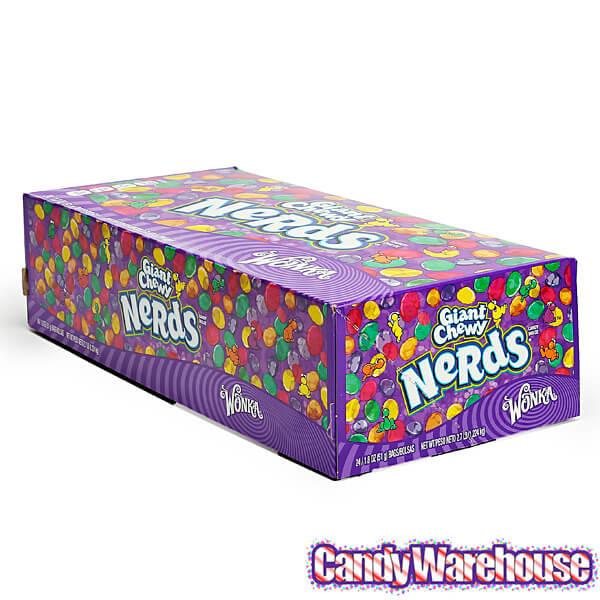 Giant Chewy Nerds Candy Packs: 24-Piece Box | Candy Warehouse