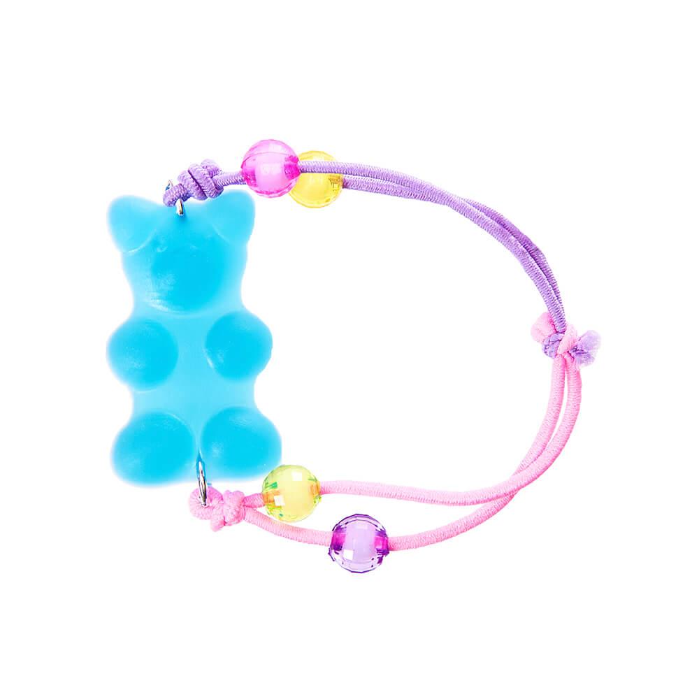 Giant Gummy Bear Elastic Bracelet - Blue - Candy Warehouse