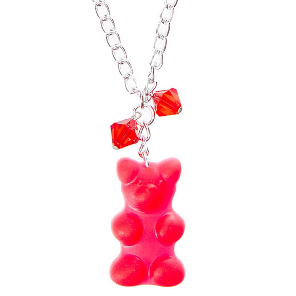 Giant Gummy Bear Necklace - Red - Candy Warehouse