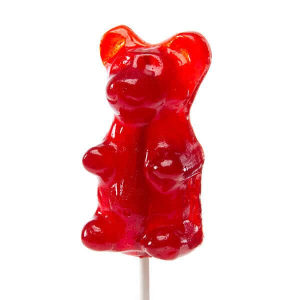 Giant Gummy Bear on a Stick - Cherry Cola - Candy Warehouse