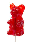 Giant Gummy Bear on a Stick - Cherry Cola - Candy Warehouse