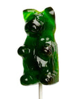 Giant Gummy Bear on a Stick - Lime