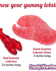 Giant Gummy Lobster Claws: 3KG Bag - Candy Warehouse