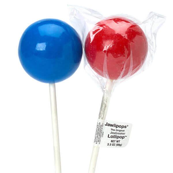 Giant Jawbreaker Lollipops - Assorted Colors: 12-Piece Box - Candy Warehouse