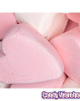 Giant Pink & White Marshmallow Hearts: 30-Piece Bag - Candy Warehouse