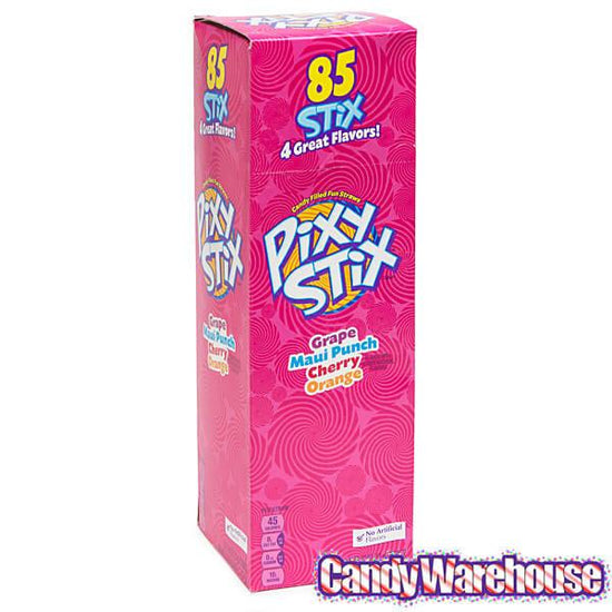 Giant Pixy Stix Candy Powder Straws: 85-Piece Box | Candy Warehouse