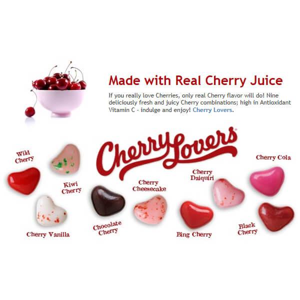 Gimbal&#39;s Cherry Lovers Candy Hearts: 7-Ounce Bag - Candy Warehouse