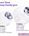 Glass 1-Gallon Penny Candy Jar with Chrome Lid