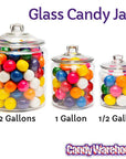 Glass Candy Jar - 1/2 Gallon - Candy Warehouse