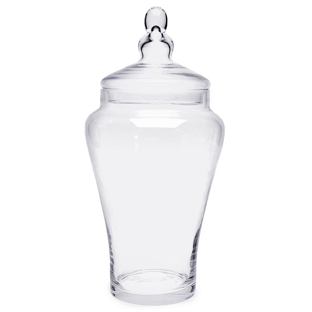 Glass Candy Jar with Lid: 18-Inch