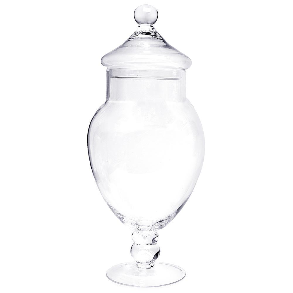 Glass Candy Jar with Lid: 21-Inch