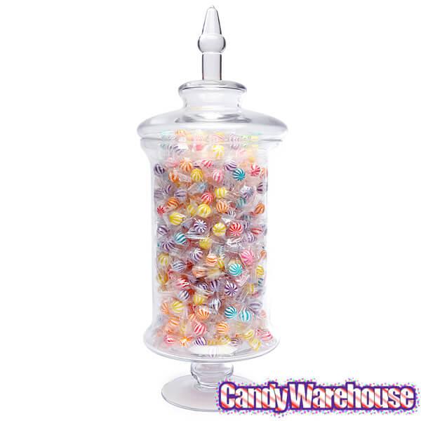 Glass Candy Jar with Lid - Cylindrical: 21-Inch