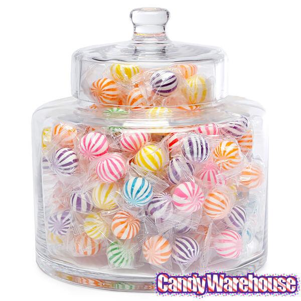 Glass Candy Jar with Lid - Optic: 8-Inch