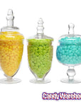 Glass Candy Jars with Lids - 6-Inch: 3-Piece Set - Candy Warehouse